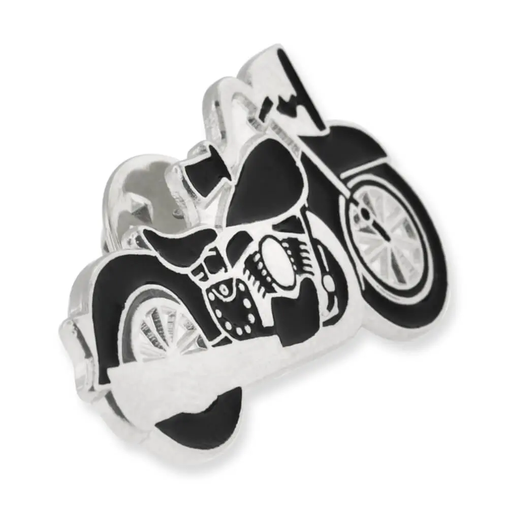 PinMart Motorcycle Biker Chopper Enamel Lapel Pin - 10 Pack | Rider Pride & Durable Finish - view 2