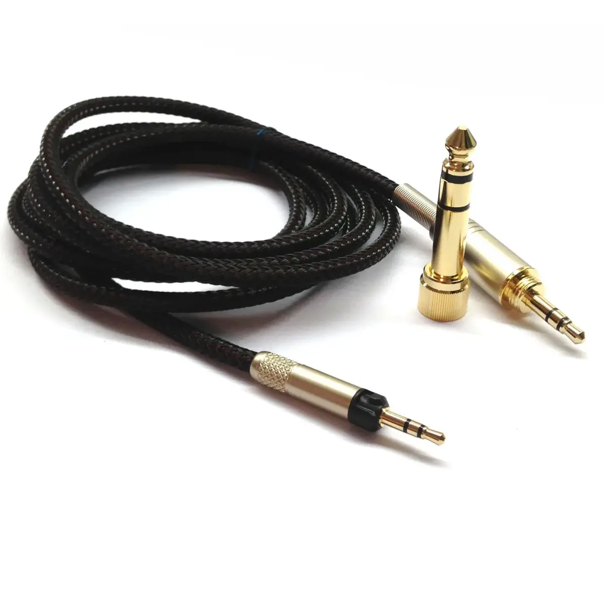 NewFantasia Replacement Audio Upgrade Cable for Sennheiser HD598, HD599, HD560s, HD620S Headphones | 1.5m (4.9ft) Braided OFC Wire - main product image