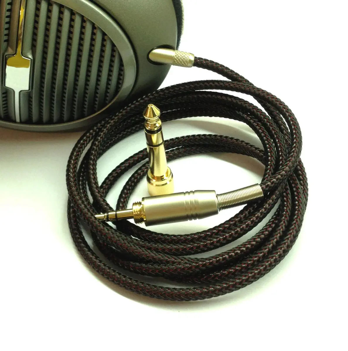 NewFantasia Replacement Audio Upgrade Cable for Sennheiser HD598, HD599, HD560s 2.5m (8.2ft) | Braided HIFI Extension Cord - view 6