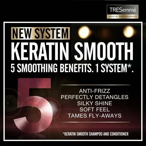 TRESemmé Keratin Smooth Heat Protect Spray with Marula Oil, 236ml (8 Fl Oz) | Shields Hair from Heat Up to 450°F - view 6