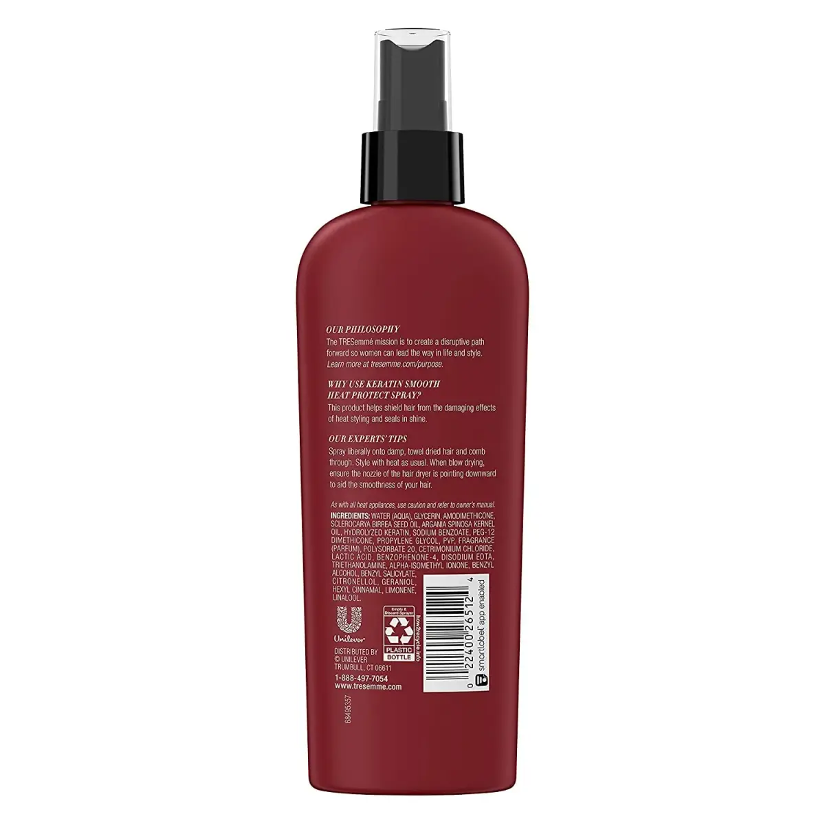 TRESemmé Keratin Smooth Heat Protect Spray with Marula Oil, 236ml (8 Fl Oz) | Shields Hair from Heat Up to 450°F - view 9