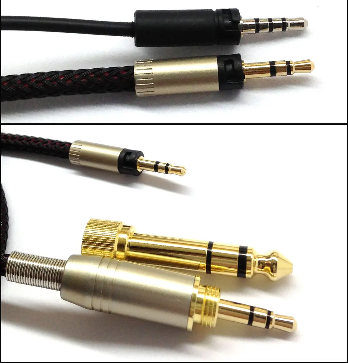 NewFantasia Replacement Audio Upgrade Cable Compatible with Sennheiser Momentum, Momentum 2.0, HD1 Over-Ear & Wireless, 1.5m/4.9ft | Braided Tangle-Free - view 3