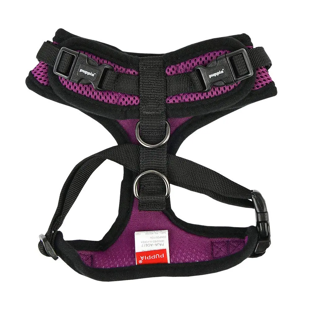 Puppia RiteFit Harness with Adjustable Neck, X-Large, Purple | Well-Designed Dog Vest Harness for Comfort & Fit - view 2