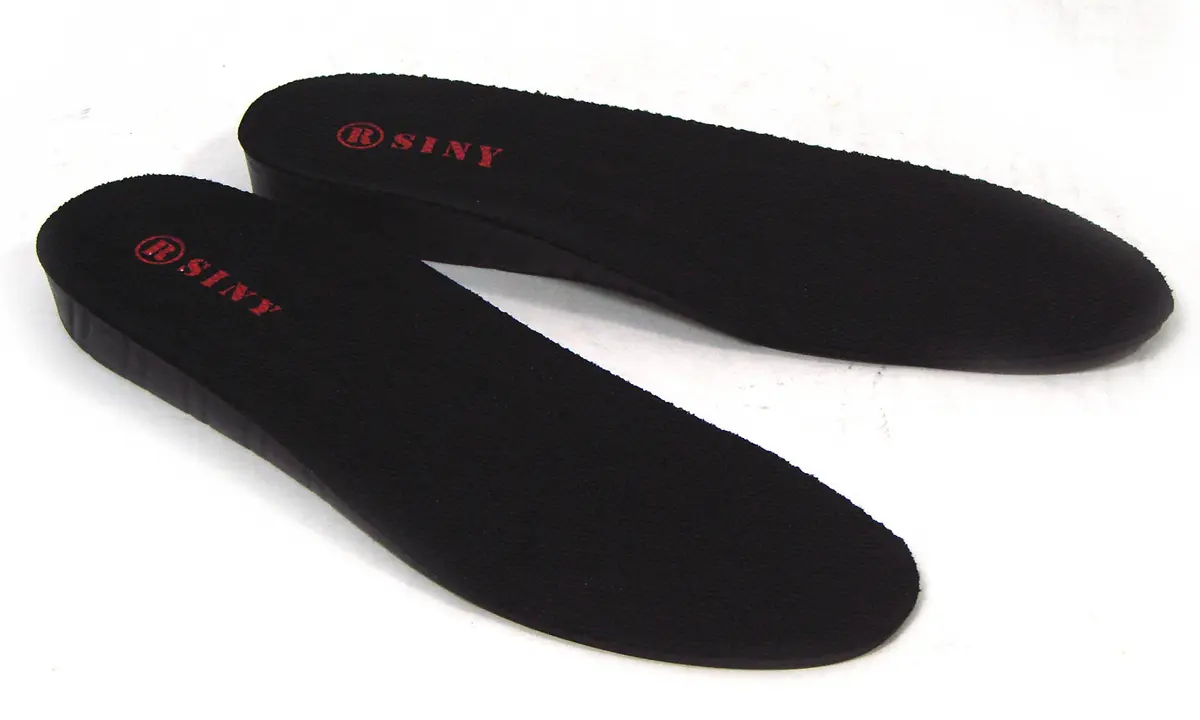 siny Full Length Shoe Insoles Height Increase Cushion 2cm | Urethane, Black, Men’s US 7-11 - main product image