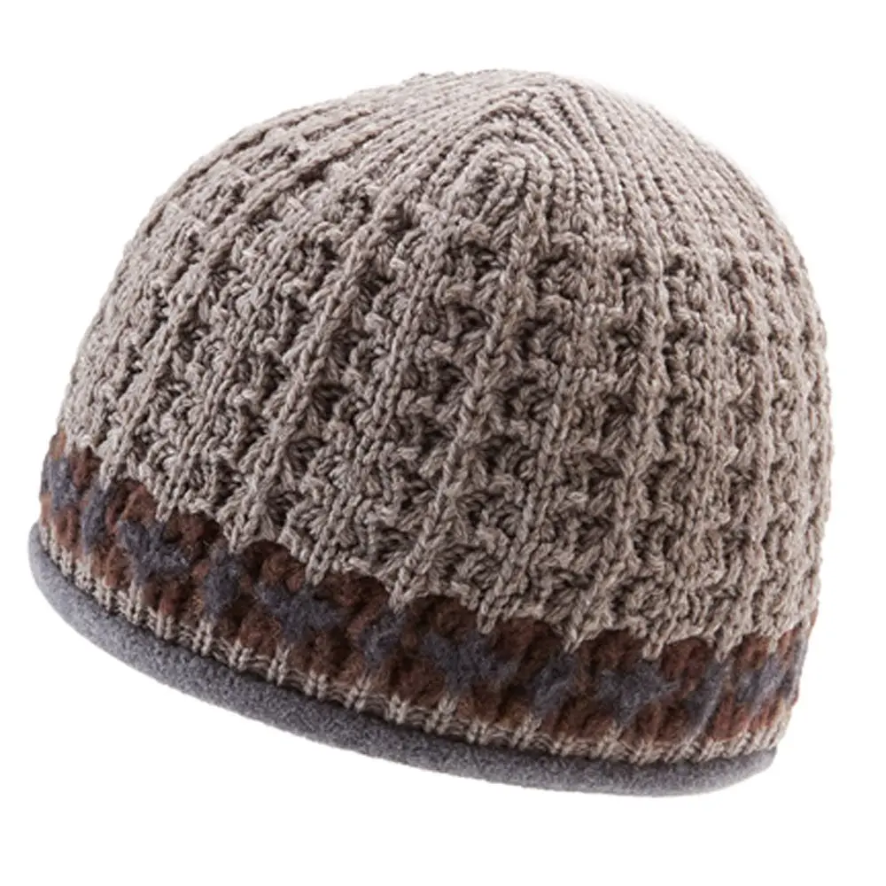Icebox Knitting Dohm Pattern One Merino Wool Winter Hat, Espresso, Medium/Large | Stylish USA-made Wool Hat for Cold Weather - main product image
