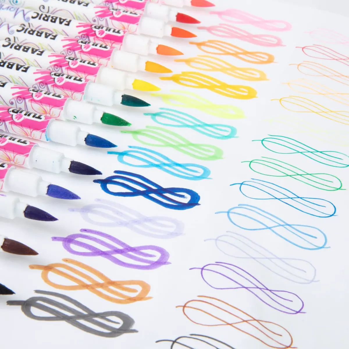 Tulip Fabric Markers 14 Pack - Dual Tip, Washable & Permanent for Art & Sewing - view 5