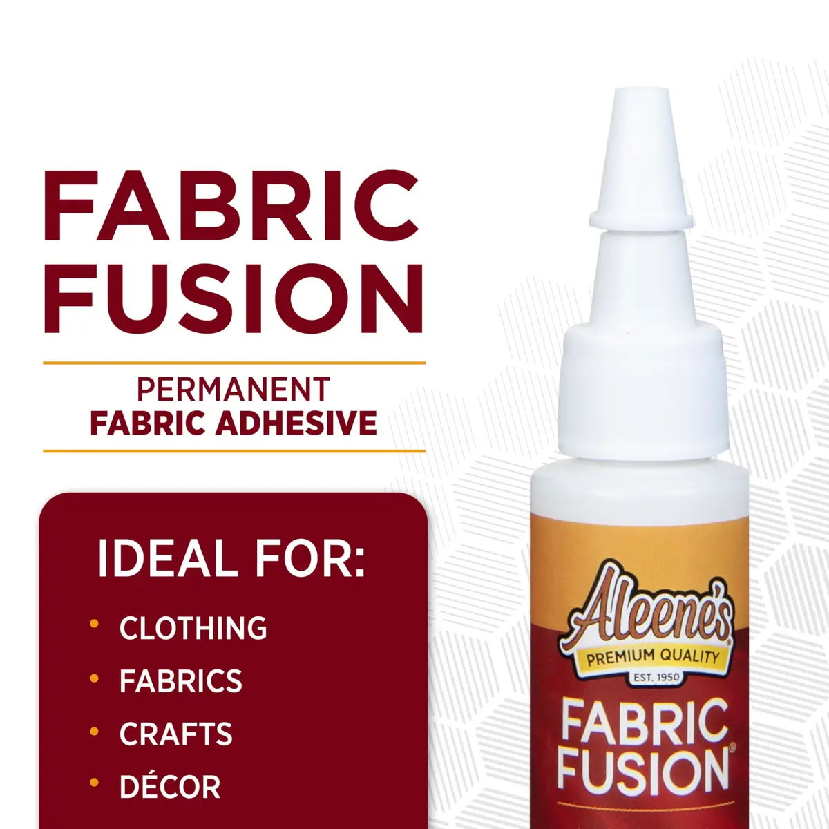 Aleene's Fabric Fusion Glue 0.66 fl oz (18.7 ml) 3-Pack | Permanent Fabric Adhesive for Clothing & Crafts - view 3
