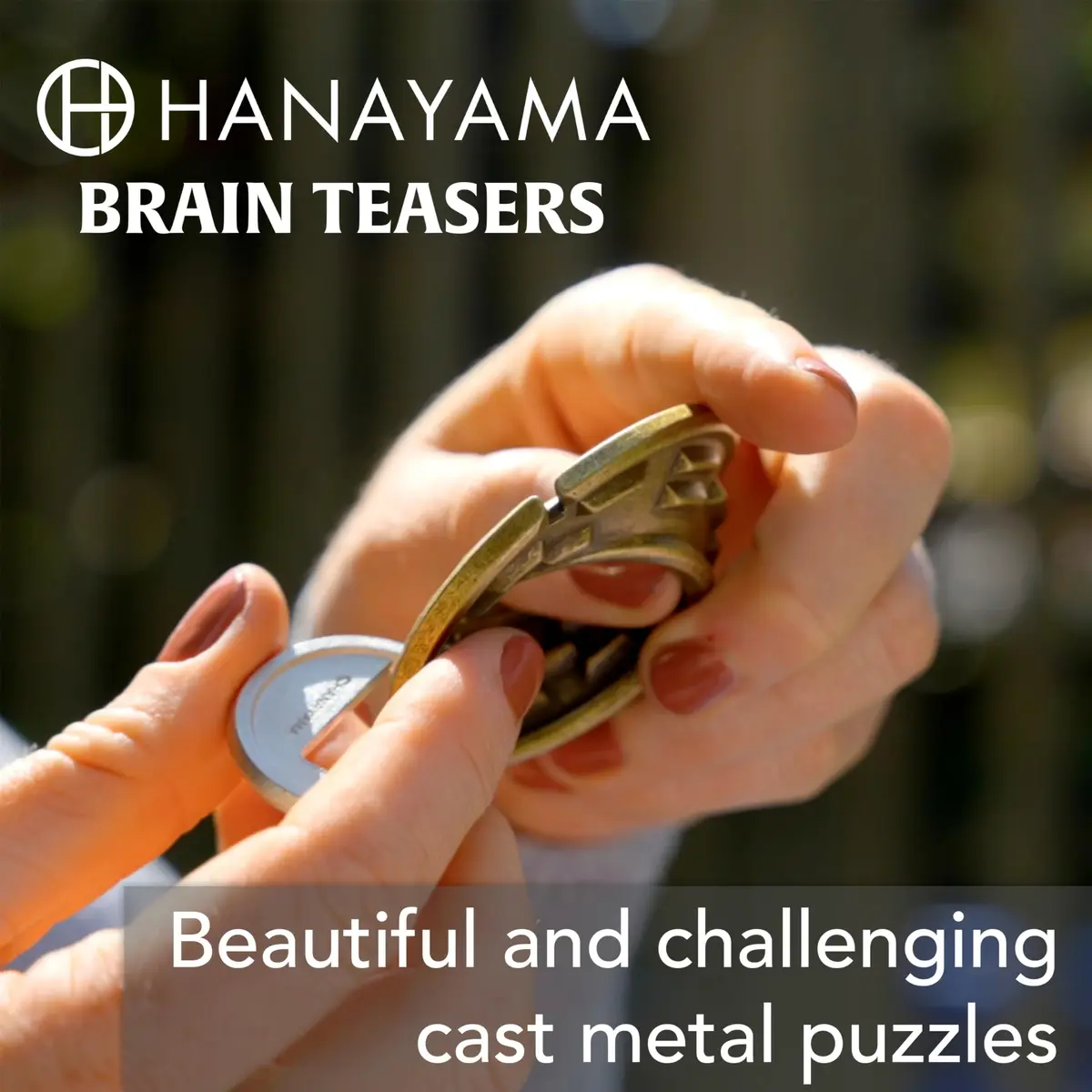 Bepuzzled Hanayama Cylinder Metal Brainteaser Puzzle | Mensa Rated Level 4, 11.9 cm (4.72") - view 2