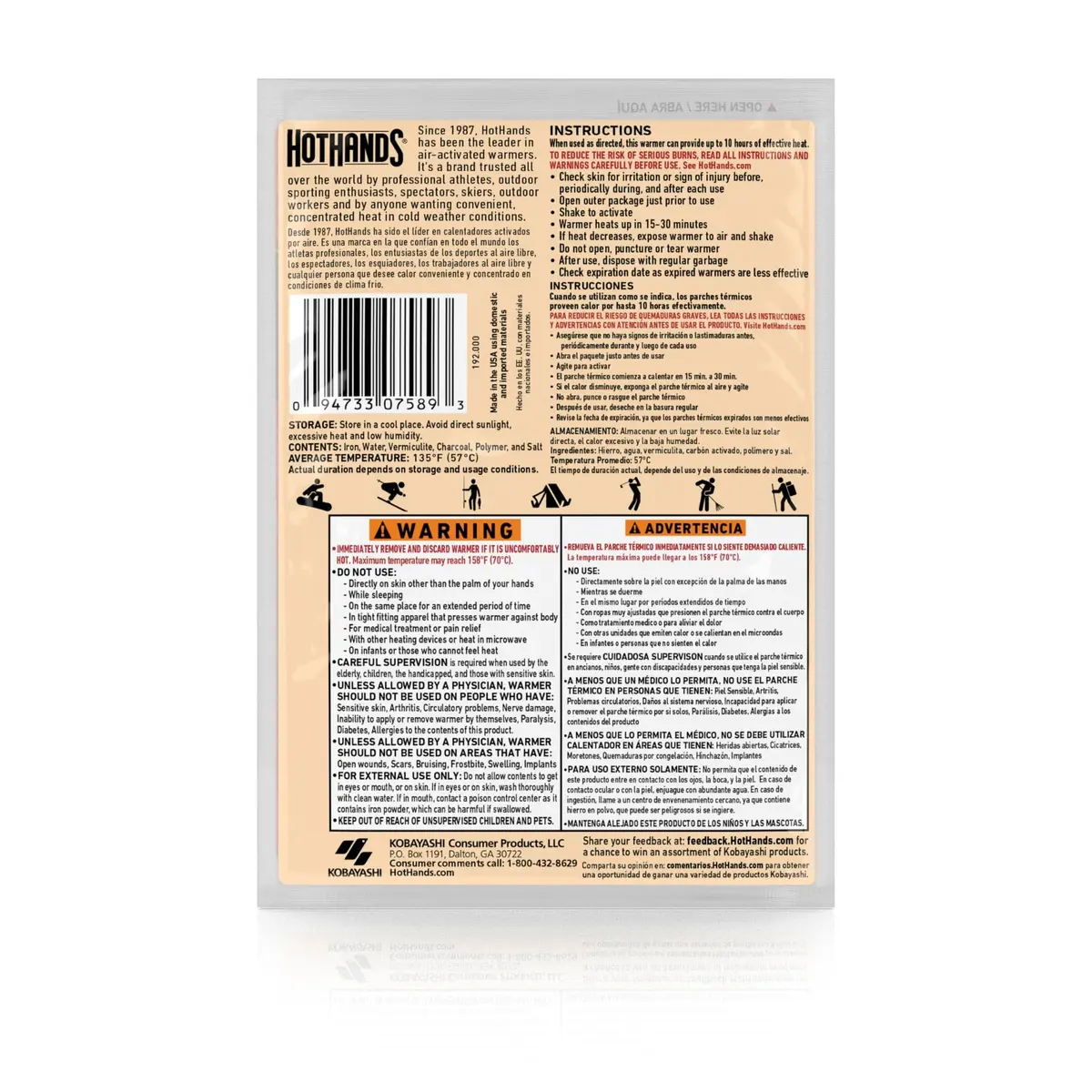 HotHands Super Warmers Value Pack 10 | Up to 18 Hours of Steady Heat for Winter (100 words) - view 2
