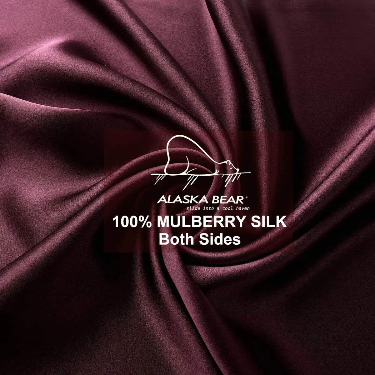 ALASKA BEAR Queen Silk Pillowcase & Hypoallergenic Silk Scrunchie Set | 100% Mulberry Silk, 20x30 in, Breathable & Skin-Friendly - view 4
