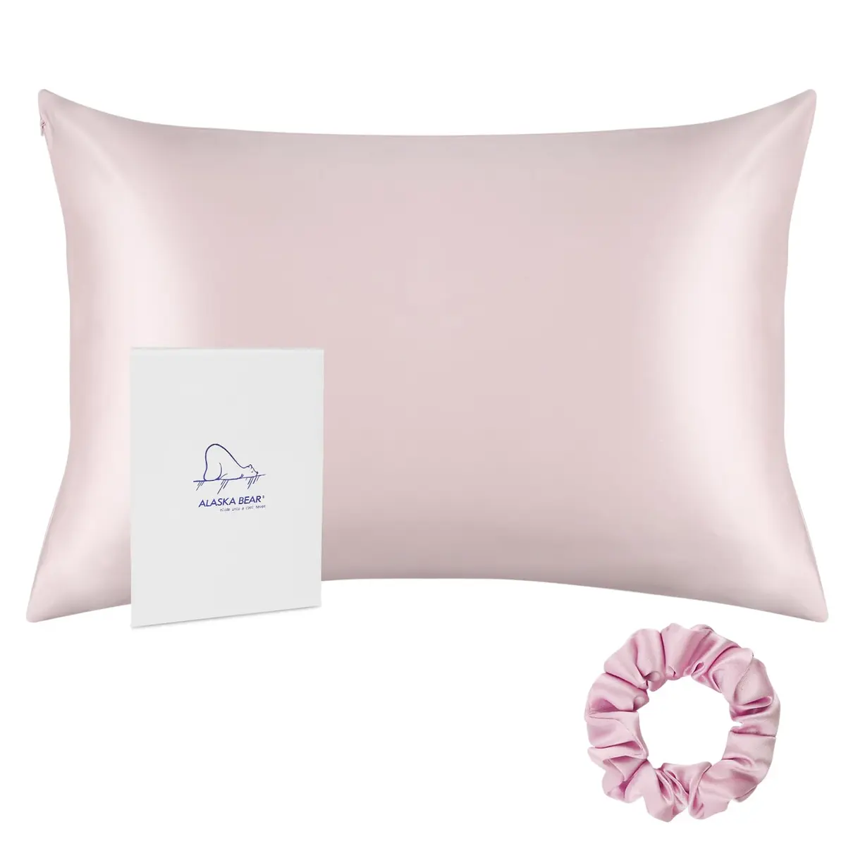 ALASKA BEAR Silk Pillowcase 20 x 30 inches | Organic Mulberry Silk for Hair & Skin Care - main product image