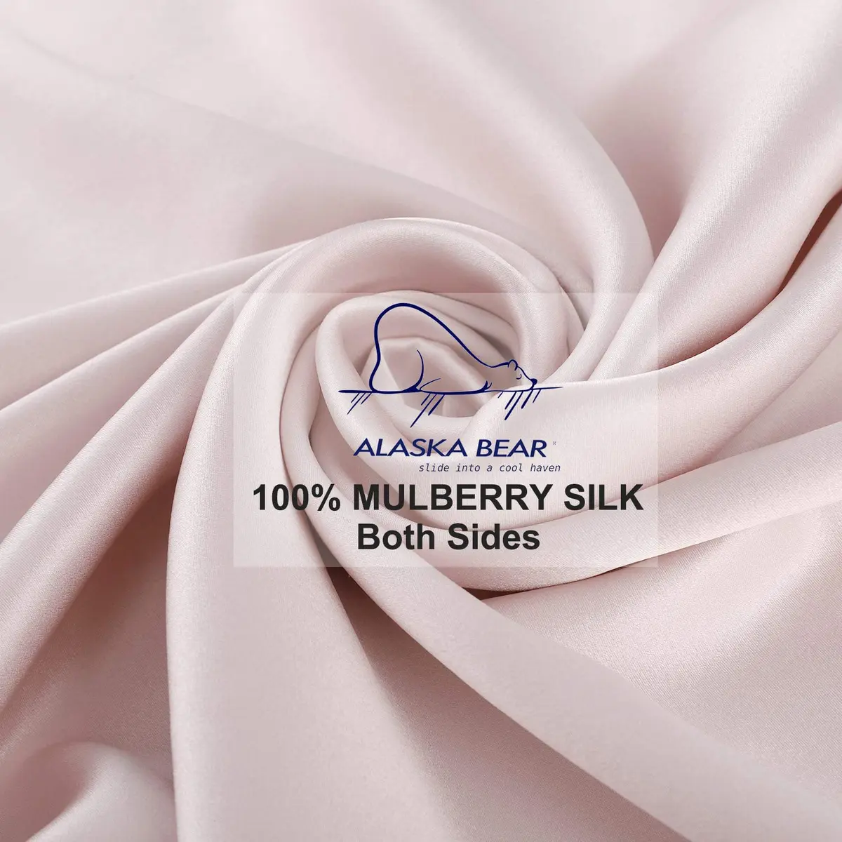 ALASKA BEAR Silk Pillowcase 20 x 30 inches | Organic Mulberry Silk for Hair & Skin Care - view 4
