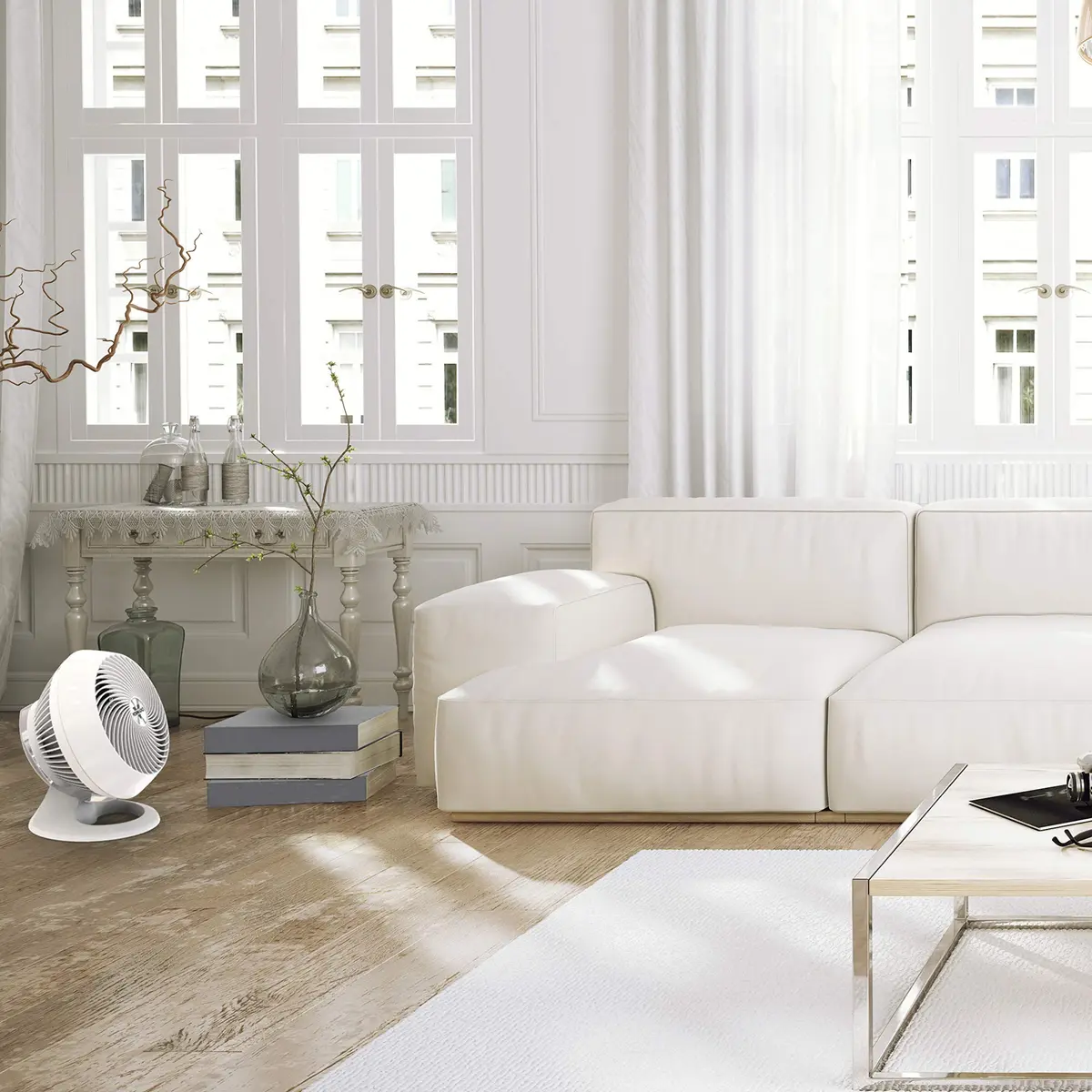 Vornado 660 Large Whole Room Air Circulator Fan with 4 Speeds and 90-Degree Tilt, 660-Large, White | Signature Vortex Air Circulation - view 2