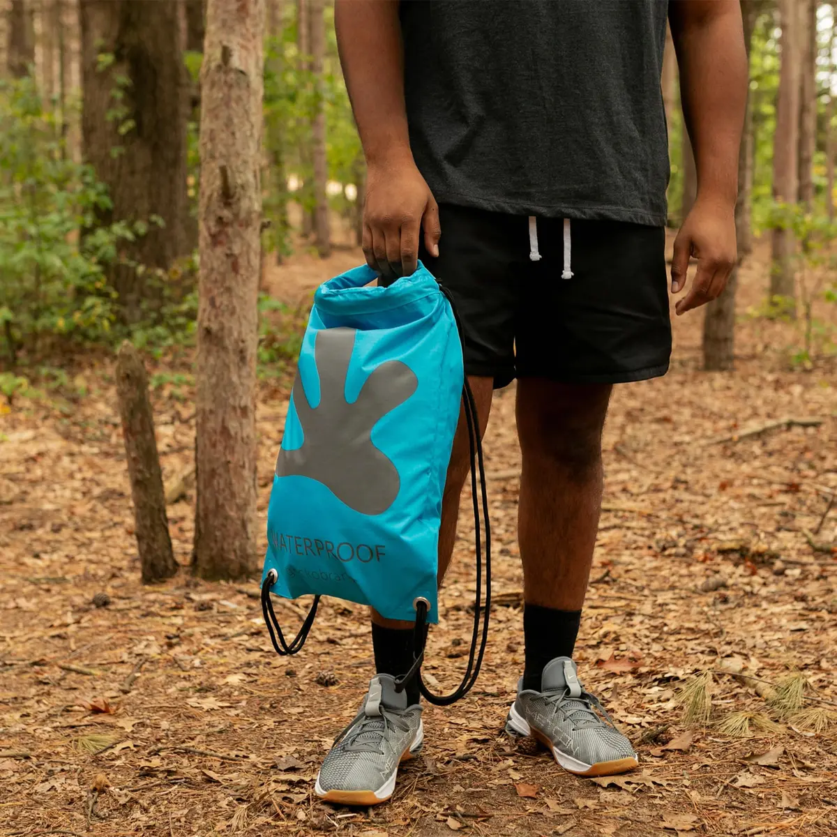 geckobrands Drawstring Travel Backpack 10L Waterproof Lightweight for Beach & Hiking - view 9