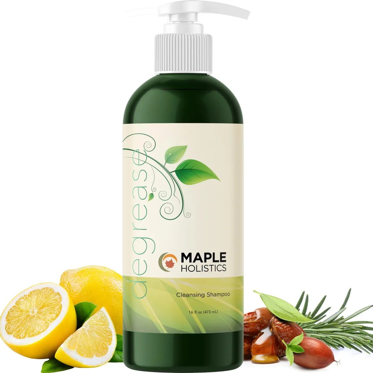 Maple Holistics Oily Hair Shampoo 16 Fl Oz | Clarifying & Deep Cleansing for Greasy Scalp - main product image