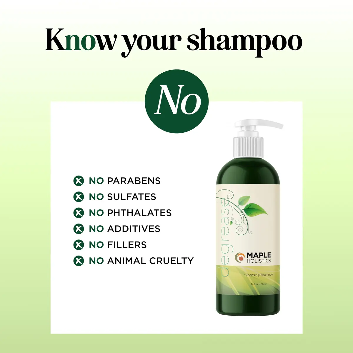Maple Holistics Oily Hair Shampoo 16 Fl Oz | Clarifying & Deep Cleansing for Greasy Scalp - view 3