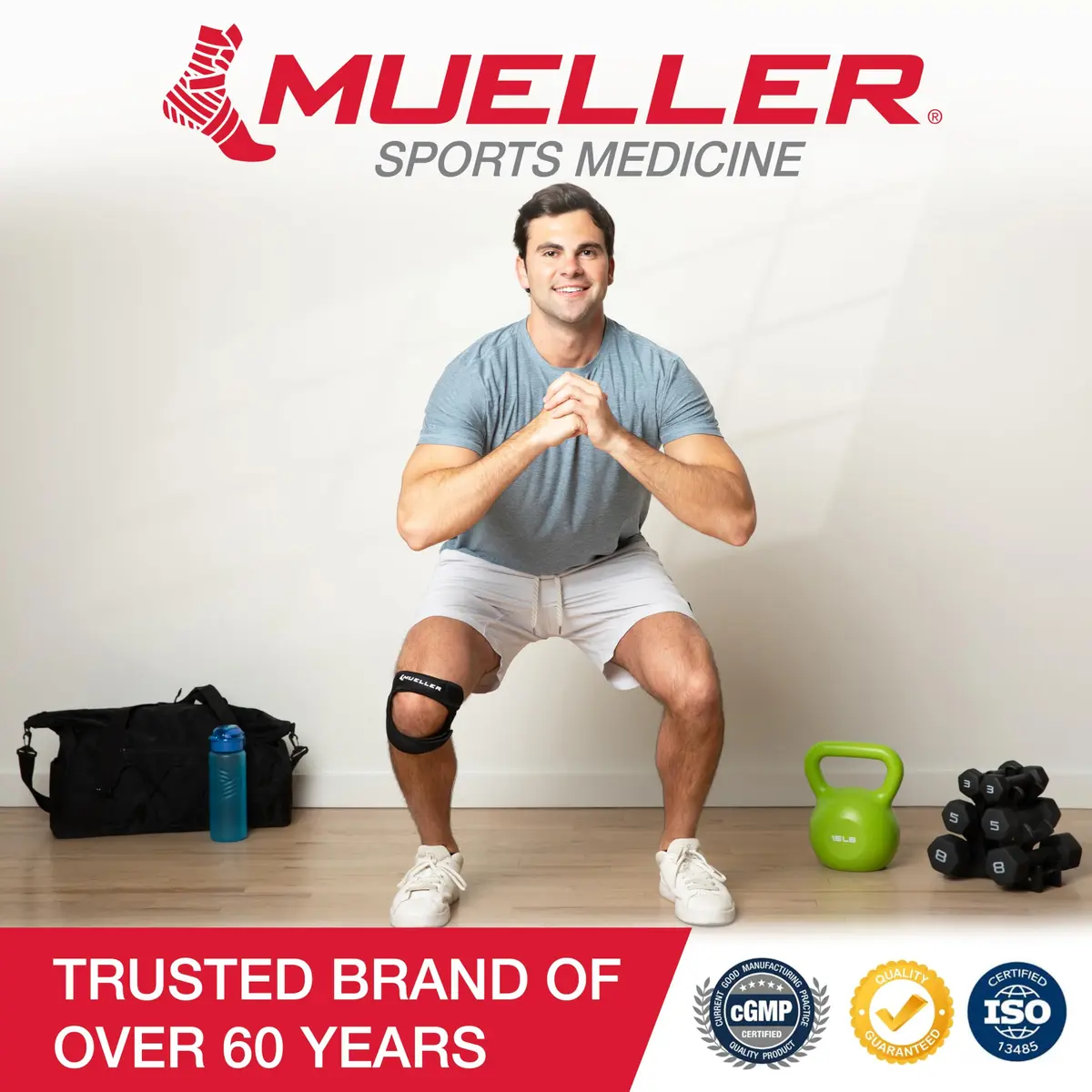 MUELLER Sports Medicine Adjustable Max Knee Strap | Pain Relief Support for Men & Women - view 8