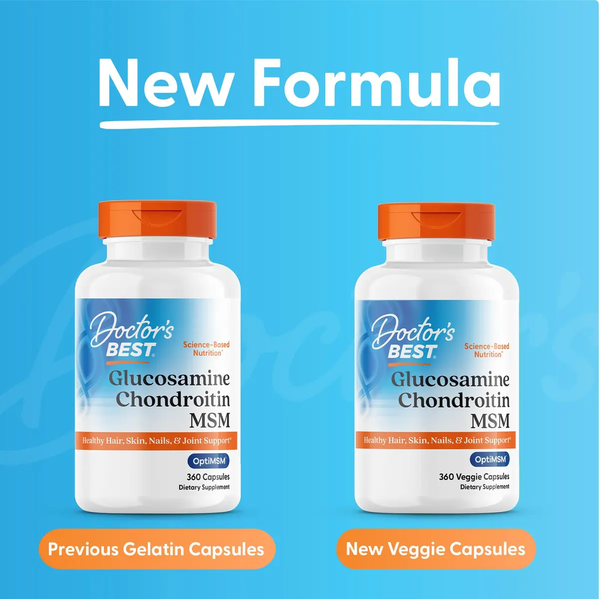Doctor's BEST Glucosamine Chondroitin MSM, Non GMO, 360 Capsules | Joint & Beauty Support - view 9