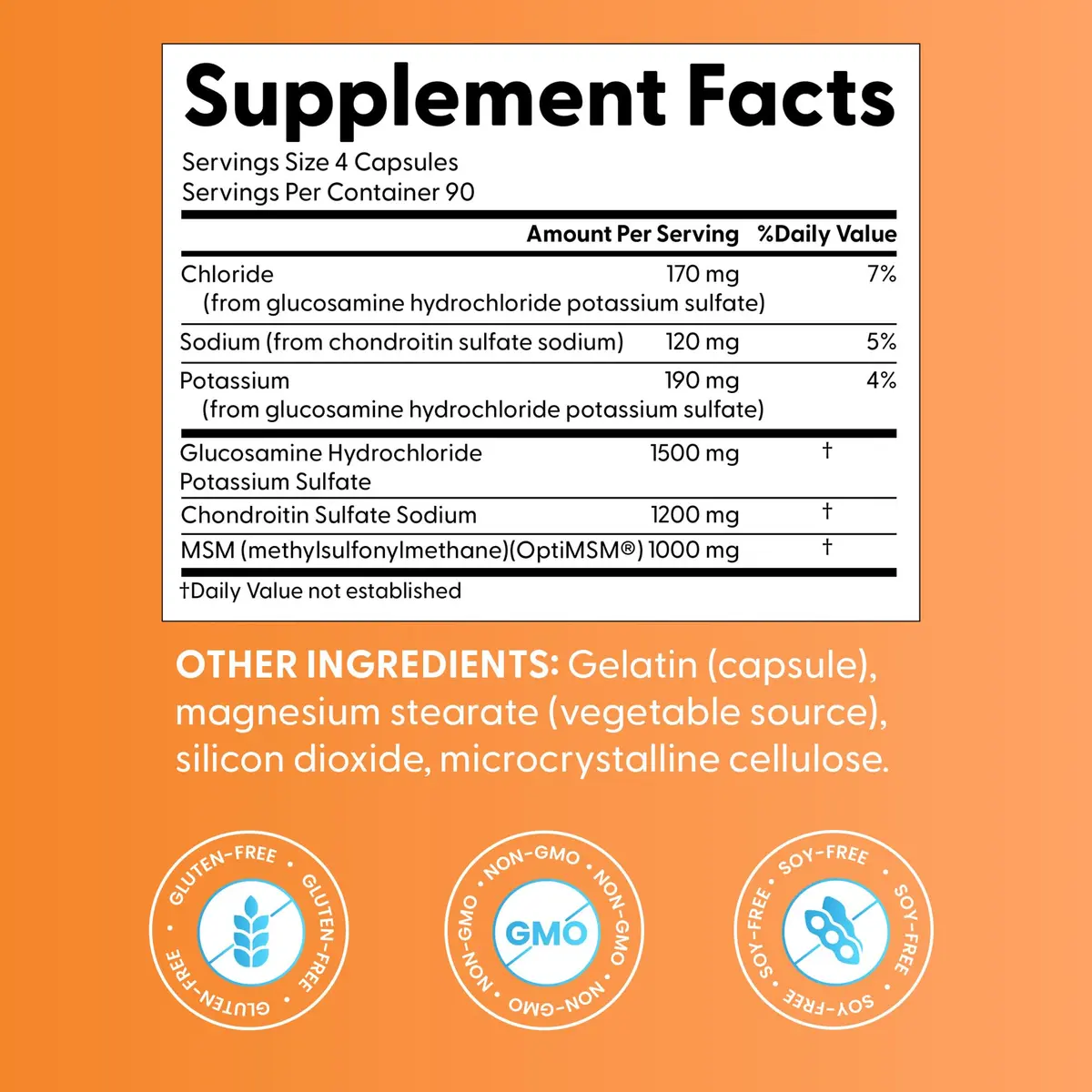 Doctor's BEST Glucosamine Chondroitin MSM, Non GMO, 360 Capsules | Joint & Beauty Support - view 2