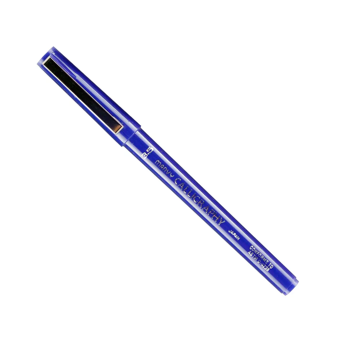 Uchida Calligraphy Marker 3.5mm Blue | Acid-Free, Non-Toxic Water-Based Dye Ink - main product image