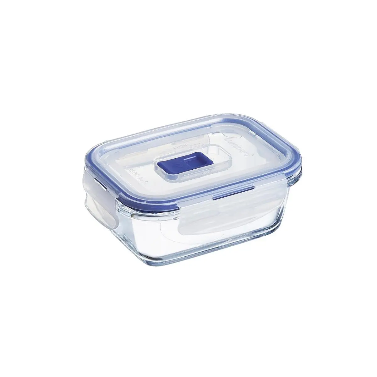 Luminarc Pure Box Active – Airtight Glass Storage Container, Rectangular 0.38 L | Shock-Resistant & Microwave Safe - main product image