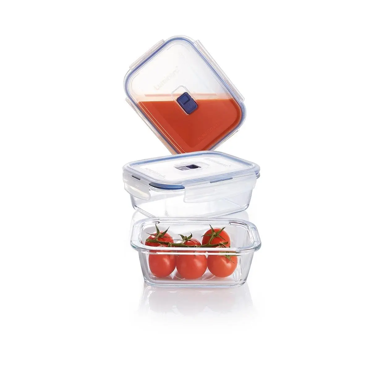 Luminarc Pure Box Active – Airtight Glass Storage Container, Rectangular 0.38 L | Shock-Resistant & Microwave Safe - view 5
