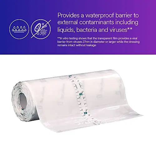 Tegaderm Transparent Film Roll 6" x 11 yd Waterproof Bacterial Barrier for Medical Fixation - view 2