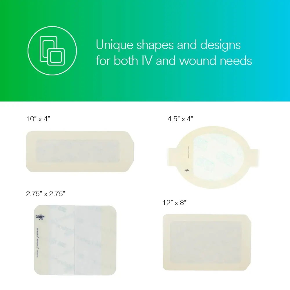 Tegaderm™ Transparent Film Dressing Frame Style, 1627 | Waterproof, Breathable, Hypoallergenic, 4x10 inch, 20/ct - view 4