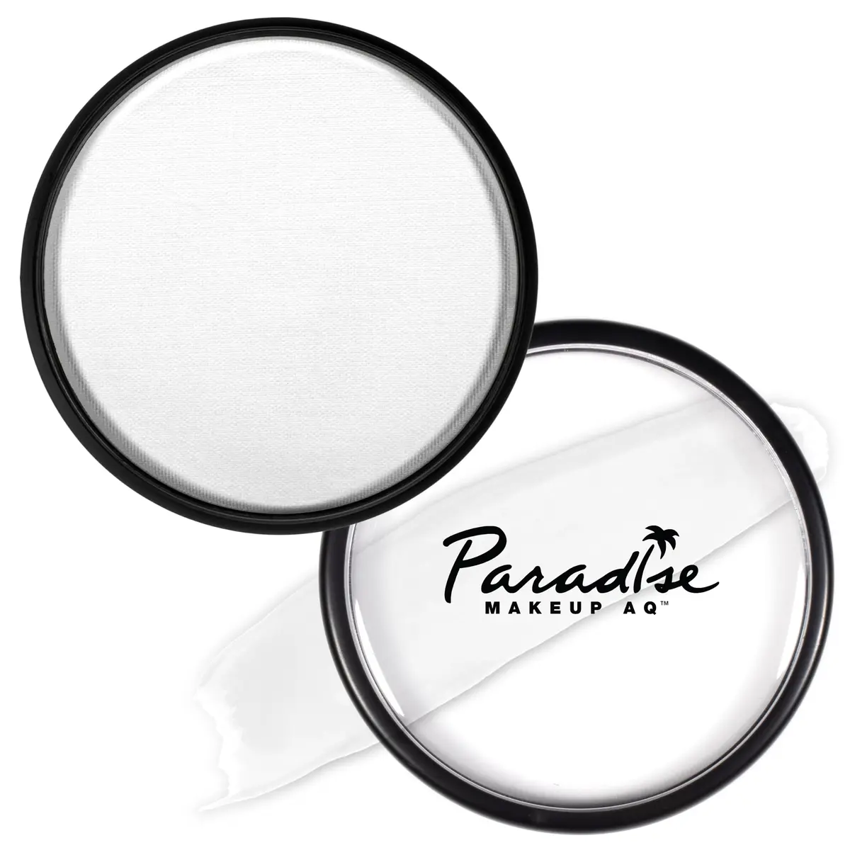 Mehron Makeup Paradise AQ - WHITE, Water-Activated Face & Body Paint | Professional Grade, Vibrant & Easy to Blend - main product image