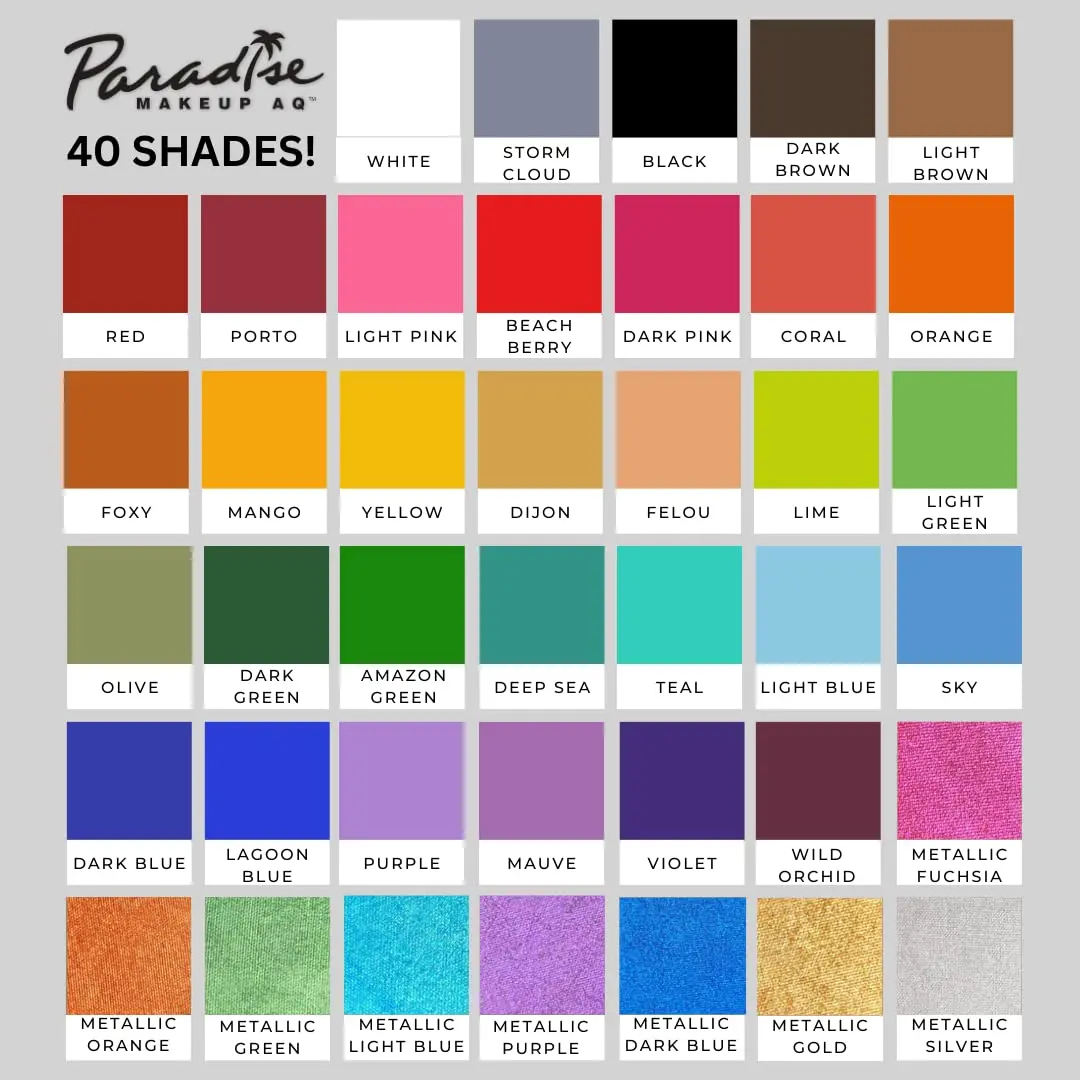 Mehron Makeup Paradise AQ - WHITE, Water-Activated Face & Body Paint | Professional Grade, Vibrant & Easy to Blend - view 6