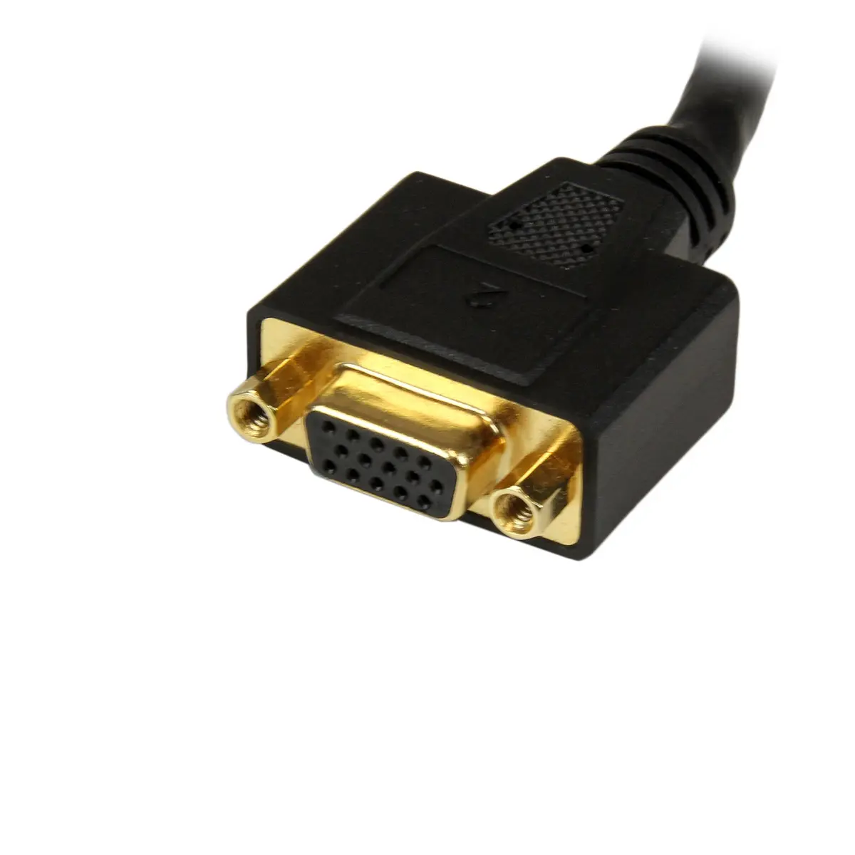 StarTech.com DVI Splitter Cable 1ft (30cm) M/F DVI-D to 2x DVI-D Dual Video Splitter | Supports 2560x1600 Resolution — DVI-I to DVI-D and VGA - view 4