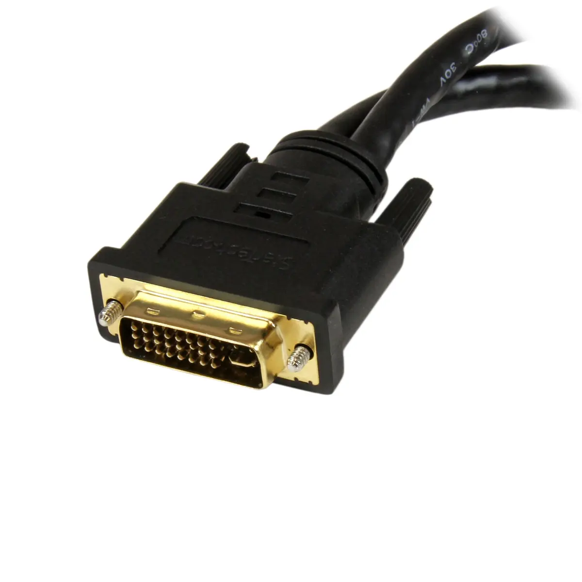 StarTech.com DVI Splitter Cable 1ft (30cm) M/F DVI-D to 2x DVI-D Dual Video Splitter | Supports 2560x1600 Resolution — DVI-I to DVI-D and VGA - view 2