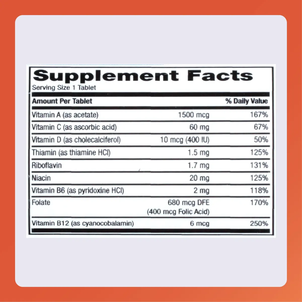 RUGBY LABORATORIES Rugby Daily-Vite Multivitamin for Adults, 100 Tablets (2-Pack) | Daily Multivitamin Supplement - view 6