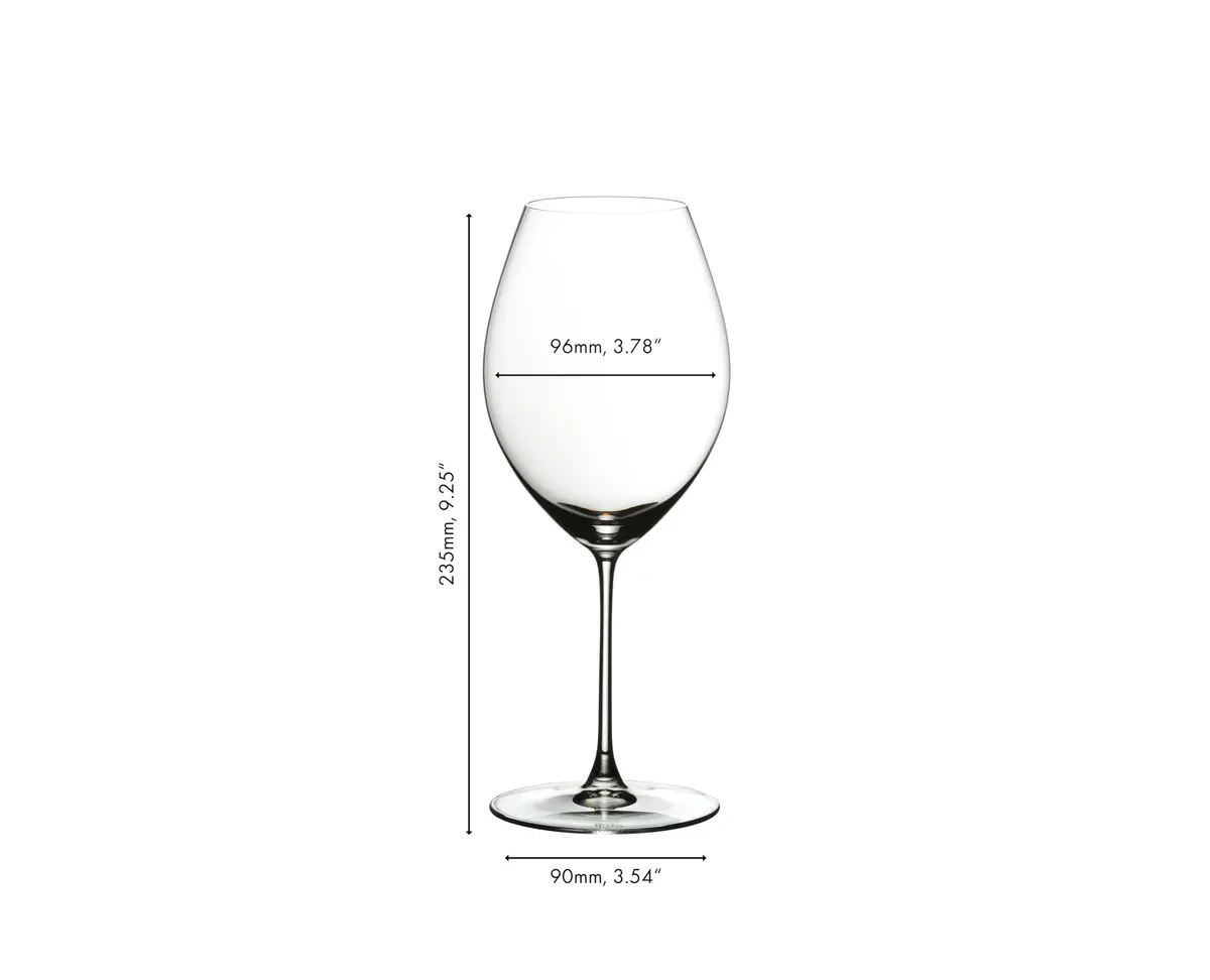 Riedel Veritas Old World Syrah Glass Set of 2 | Classic Old World Wine Aroma Focus - view 5