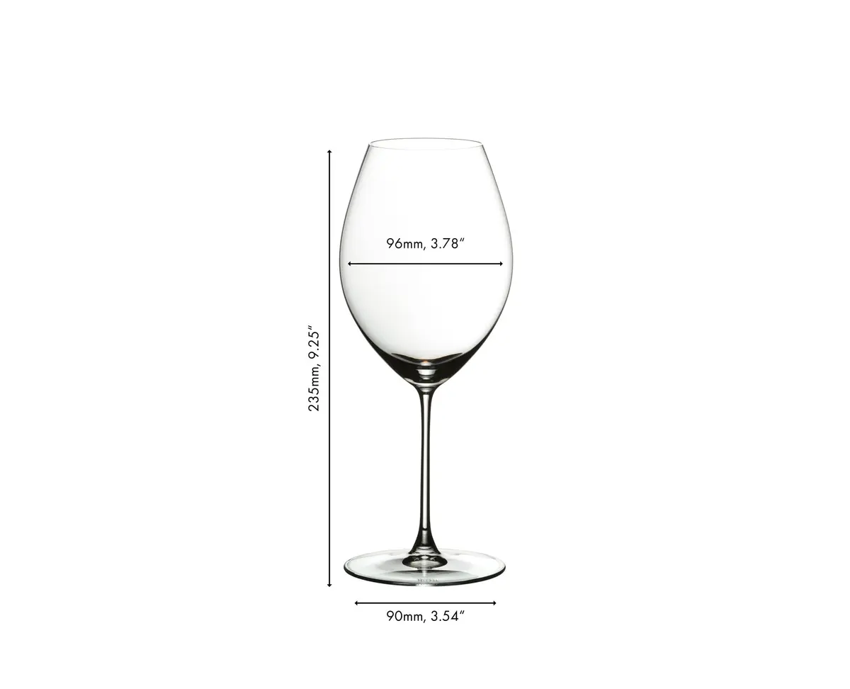 Riedel Veritas Old World Syrah Glass Set of 2 | Classic Old World Wine Aroma Focus - view 4