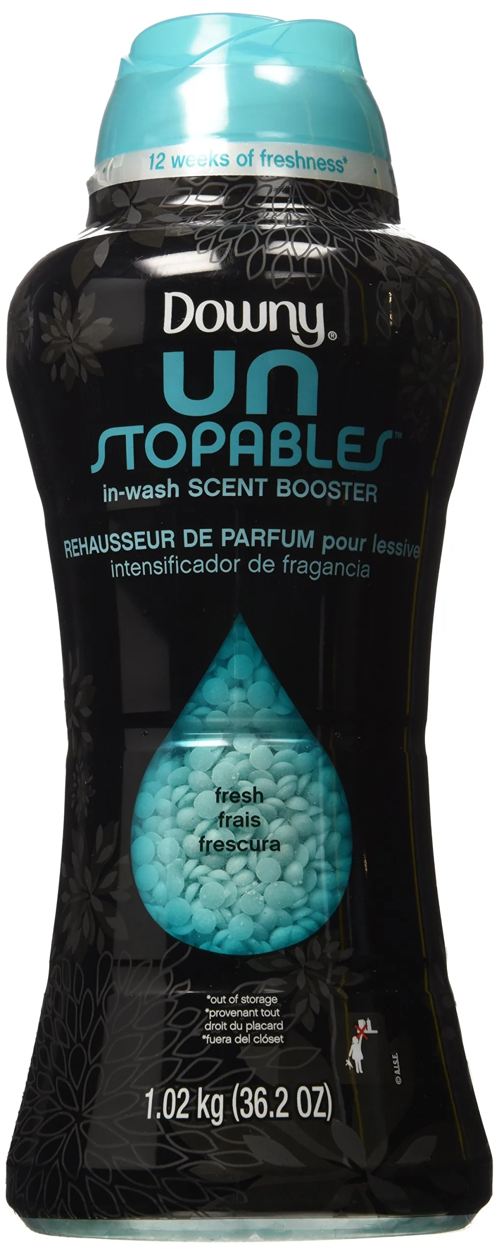 Downy Unstopables In-Wash Scent Booster Beads, Fresh Scent, 36.2 oz (1026 g) | Lasting Freshness for Fabrics - main product image