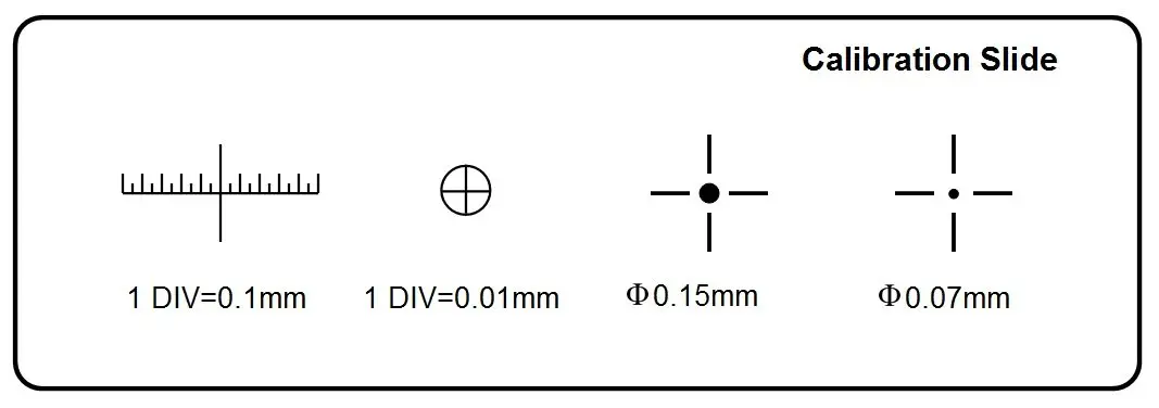 Microyn Microscope Stage Micrometer Calibration Slide TCM-H with 4 Scales & 0.01mm Resolution | Accurate Measurement Tool - main product image