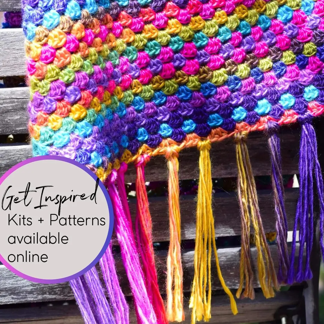 Lion Brand Yarn Landscapes Crochet Yarn Boardwalk 100g | Multicolor, Medium Weight - view 4