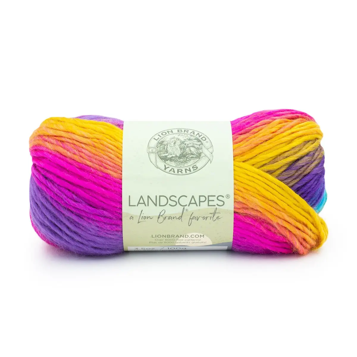 Lion Brand Yarn Landscapes Crochet Yarn Boardwalk 100g | Multicolor, Medium Weight - main product image