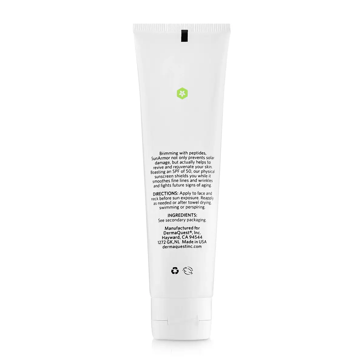 DermaQuest Peptide Vitality SunArmor SPF 50 Sunscreen Moisturizer for Dry Skin | Anti Aging Titanium Dioxide & Zinc Oxide - view 2
