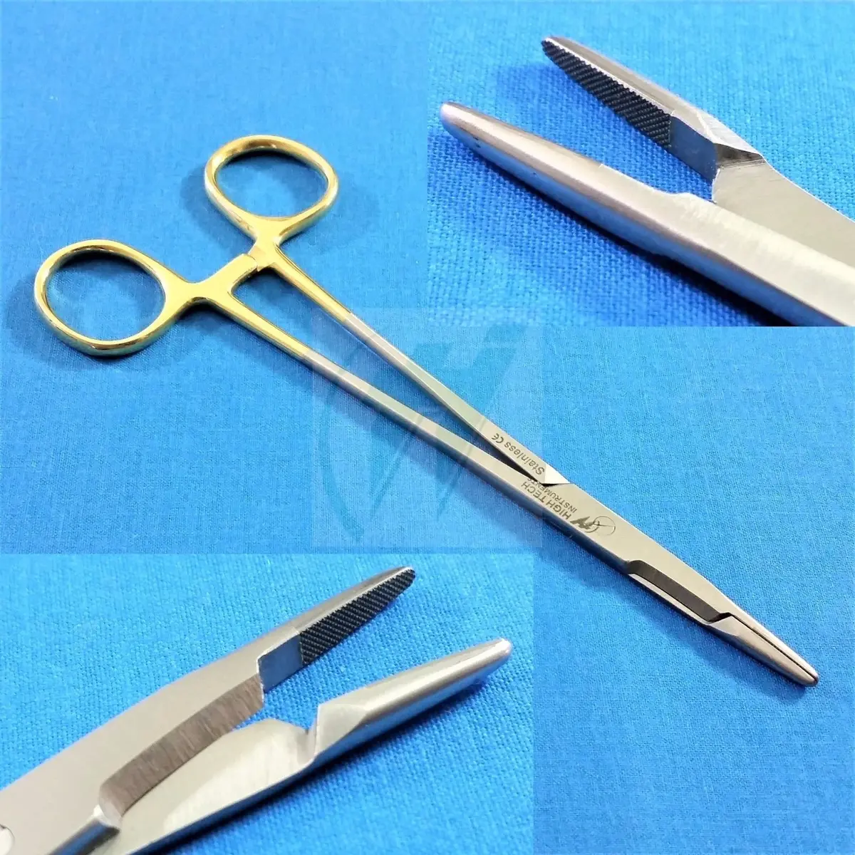 HIGH TECH INSTRUMENTS Olsen Hegar Needle Holder 6.5" with Tungsten Carbide Inserts | Surgical Grade Steel - main product image