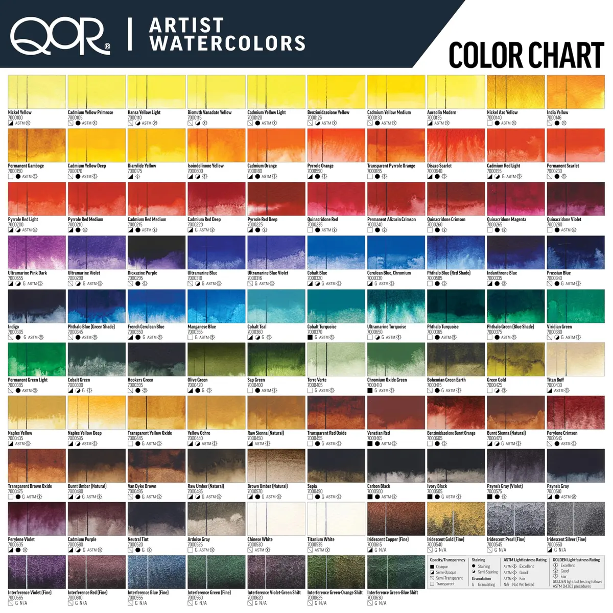 GOLDEN QoR Artist Watercolors Quinacridone Magenta 11 ml (0.37 Fl Oz) | Professional Grade Watercolor Paint - view 6