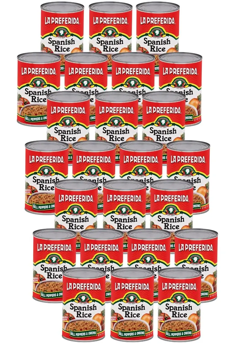 LA PREFERIDA Spanish Rice - Quick & Easy, Vegan, 15 oz (Pack of 24) | Robust Tomato & Bell Pepper Sauce - main product image
