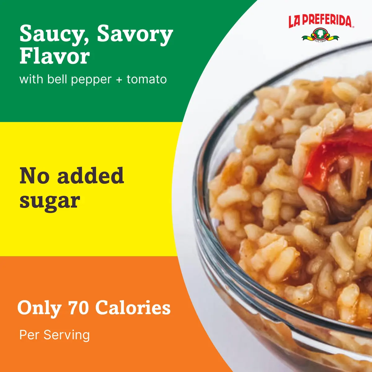 LA PREFERIDA Spanish Rice - Quick & Easy, Vegan, 15 oz (Pack of 24) | Robust Tomato & Bell Pepper Sauce - view 5