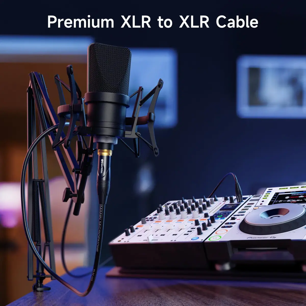 Cable Matters 2-Pack Premium XLR to XLR Microphone Cables, 3.05m (10ft) | Balanced M-F, 21 AWG OFC - view 2