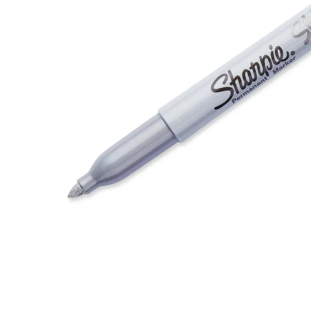 Sharpie Fine Point Metallic Silver Permanent Marker, 36 Count | Fade & Water Resistant, Oil-Based Ink - view 3