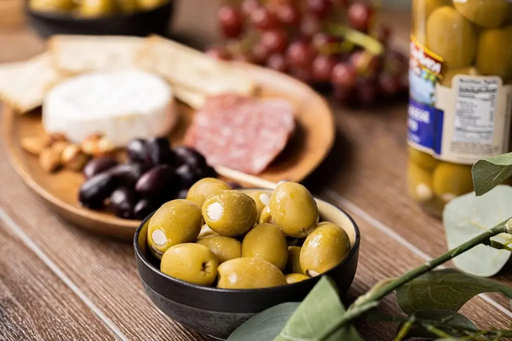 Santa Barbara Olive Co. Feta Cheese Stuffed Green Olives Pack of 6 | Mediterranean Flavor, 5 oz each - view 7