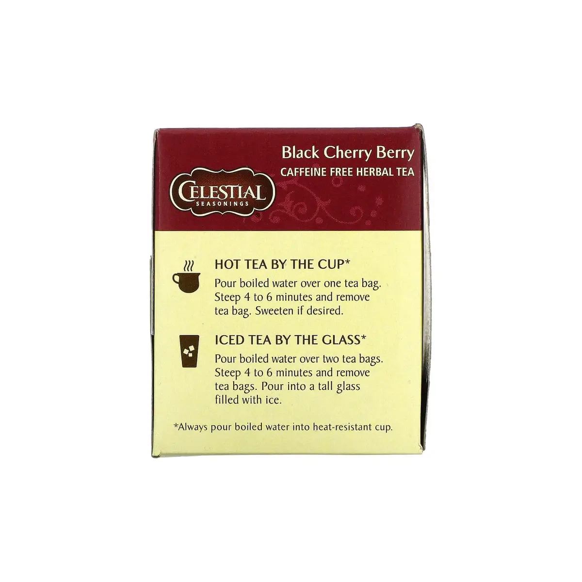 Celestial Seasonings Black Cherry Berry Tea Bags, 20 Count (Pack of 2) | Caffeine-Free & Gluten-Free Herbal Infusion - view 5