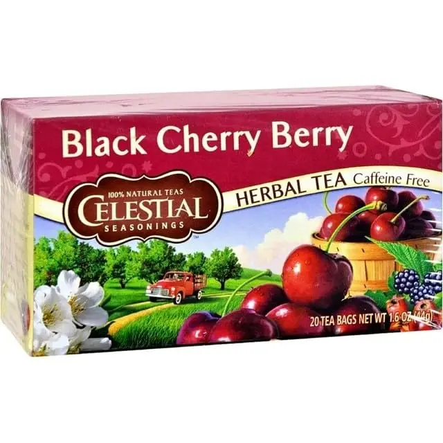 Celestial Seasonings Black Cherry Berry Tea Bags, 20 Count (Pack of 2) | Caffeine-Free & Gluten-Free Herbal Infusion - view 9
