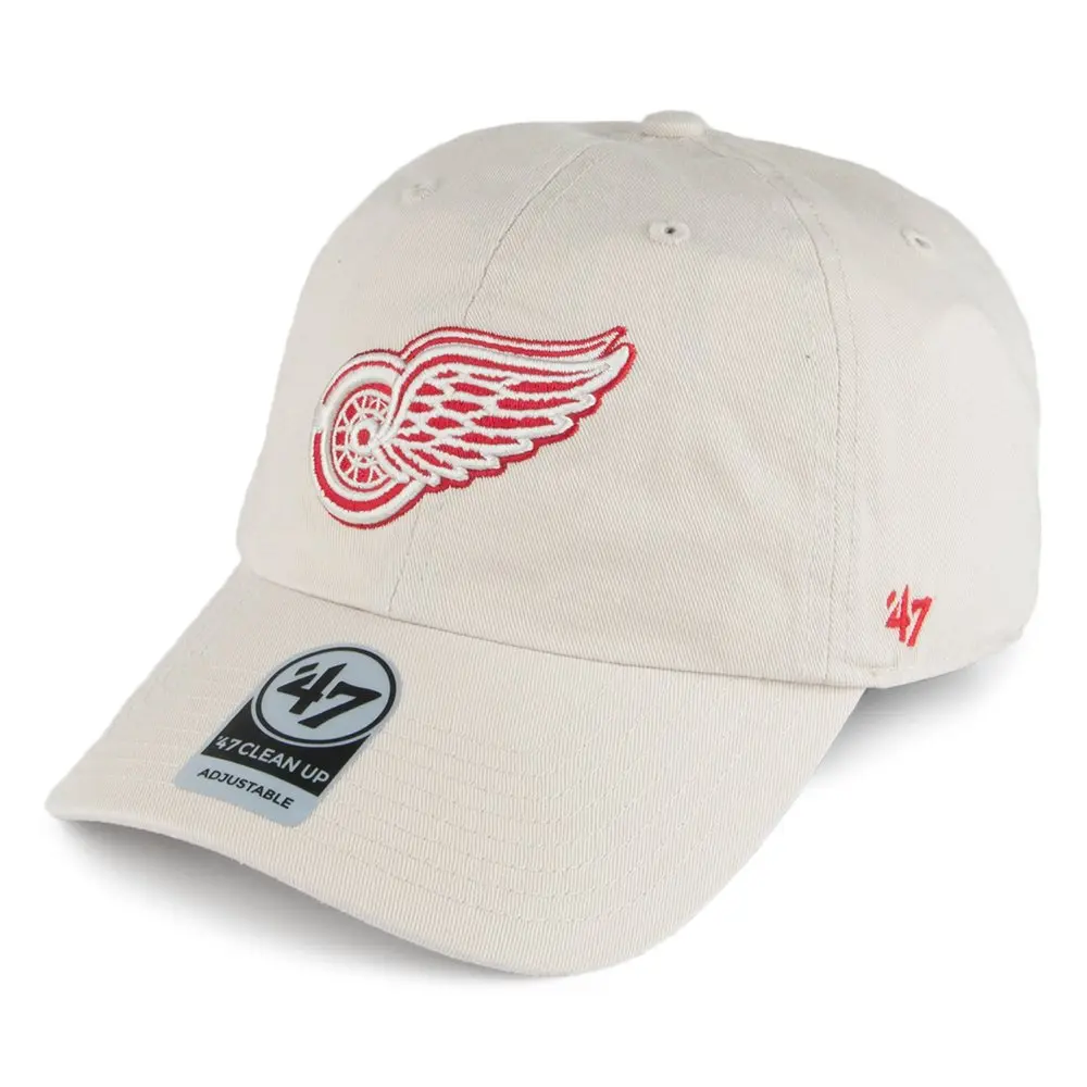 47 NHL Detroit Red Wings Supporter Adjustable Baseball Cap, One Size, Natural | Classic NHL Fan Headwear - main product image